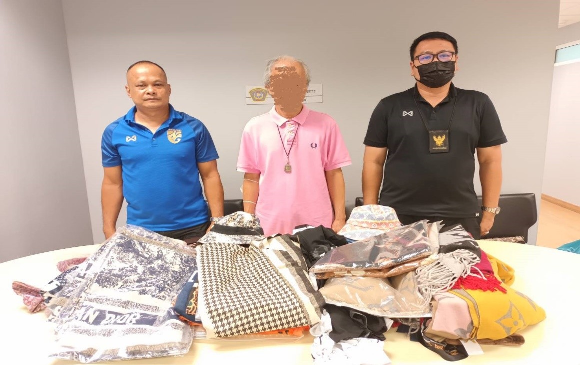 การปราบปรามสินค้าละเมิดทรัพย์สินทางปัญญาศูนย์การค้า