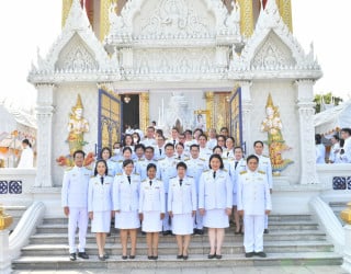 คณะผู้บริหารกรมทรัพย์สินทางปัญญาเข้าร่วมพิธีถวายผ้าพระกฐินพระราชทาน